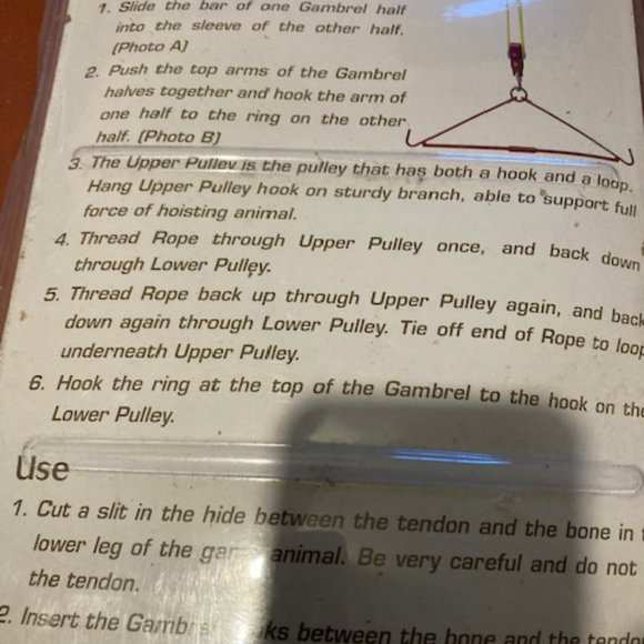 Rugged Gear 440lb Gambrel and pulley - Picture 8 of 9